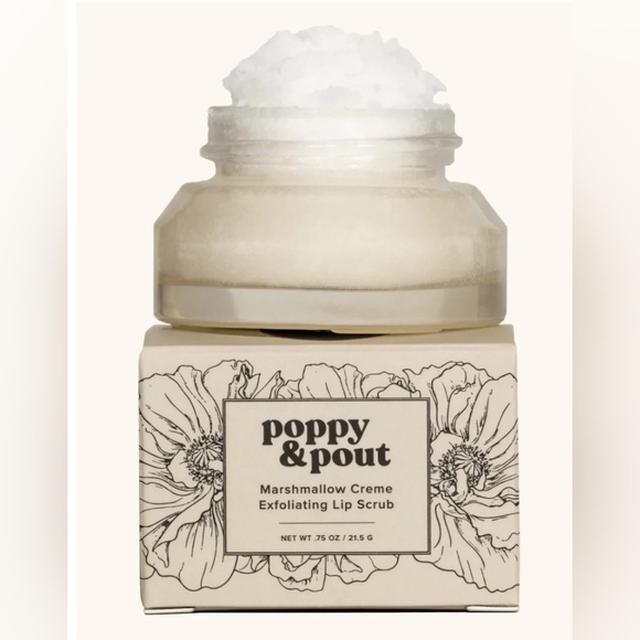 Poppy & Pout Marshmallow Creme Exfoliating Lip Scrub - Picture 1 of 5